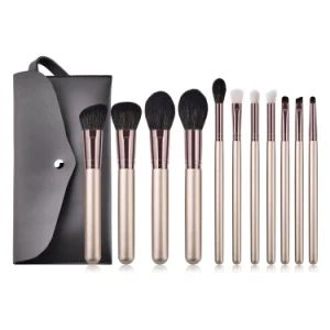 Luxury Champagne Makeup Brushes Set for Foundation Powder Blush Eyeshadow Concealer Lip Eye Make up Brush Cosmetics Beauty Tools - NINGBO AOVEA IMPORT & EXPORT CO., LTD. - China