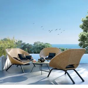 Modern Furniture Tea Table Leisure Sofa Rattan Garden Sets for Coffee Shop - Foshan Dream Gate Furniture Co., Ltd. - China