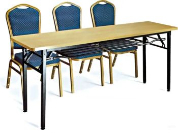 Custom Made with Shelf and Adjustable Feet Folding Tables - Foshan Galaxy School Furniture Co., Ltd. - China