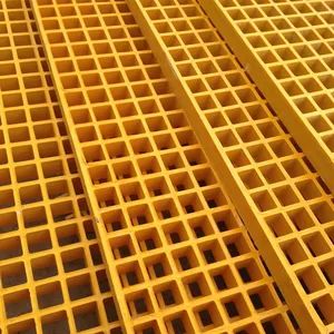 38 38mm Grid 1 5 Thick Molded FRP GRP Power Stations Grating Deck Trench Cover Drain Pipe Sidewalk Floor Fiber Glass Grating FRP G - Hengrun Group Co., Ltd. - China