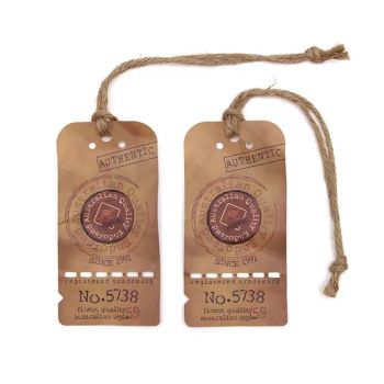 Unique Design Kraft Hang Tag with Twisted Jute String for Fashion Clothing - Wuhan Sinicline Industry Co., Ltd. - China