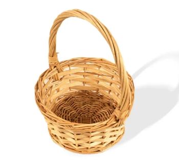 Wedding Baskets Willow Flower Gift Packaging for Candy Egg Grocery Toys-Circle Shape Knitted Wicker Basket - Linyi Furuisheng Arts and Crafts Co., Ltd - China