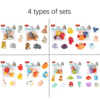 Wholesale Children Rubber Animal Bath Toy Set for Kids Bath Playtime Baby Toy - Shantou Tego Toys Company Limited - China