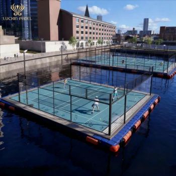 Private Customized Ocean Rust Proof Mobile Panoramic Padel Court Equipment - Qingdao Luckin Sports Factilities Co., Ltd - China
