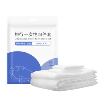 Disposable Bed Sheets Portable Sheet Quilt Cover with Pillowcase Travel Sheet Set - AnQing Jiaxin Medical Technology Co., Ltd. - China