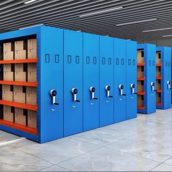 High-Density Mobile Systems Manual Mobile Shelving Compact Shelving Compact 0.6m Narrow Aisle Storage Shelving for Small Spaces - Dongguan Shangsheng File Equipment Co., Ltd - China