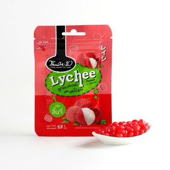 Chewy Fruits Candy Jelly Beans Lychee Flavor Coated Glucose Syrup Soft Candy Gummy Candy Sweet Fruity Flavor Bag Packaging Ball - 3M FOOD PRODUCT CO., LTD. - Thailand