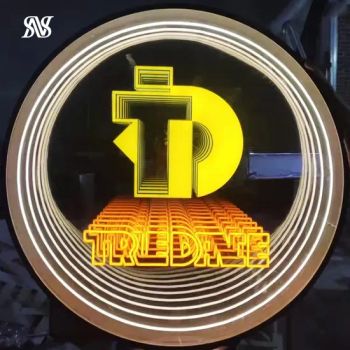 Square Round Special-Shaped Infinity Illuminated Bathroom Mirrors LED Dance Floor Mirror with Light - Hefei Shengwang Advertising Logo Co., Ltd. - China