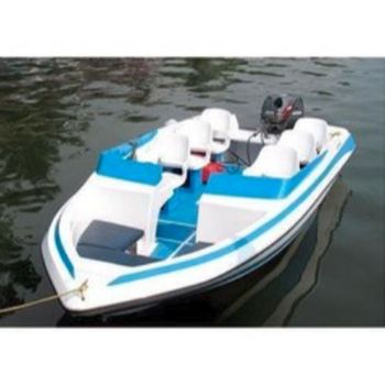 Diesel White and Blue FRP Speed Boat, Seating Capacity: 6-10 Material FRP Power Source Diesel Color White and Blue Seating Capacity - Bhagwati Fibre Glass & Fabricators - India