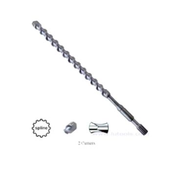 Spline Shank Hammer Drill Bits 2 Flute 2 Cutter (HD-009) Shank Hexago Trademark FANXI Model NO. HD-009 HS Code - Hangzhou Fanxi Tools Co., Ltd. - China