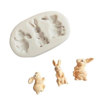 Easter Bunny Cake Decoration Fondant Animal Silicone Mold Holiday Cookie Cupcake Topper Resin Mold - Tianjin Huayu Technology & Trade Co., Ltd - China