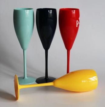 Custom Unbreakable Reusable Colorful Polycarbonate Plastic Wine Glass Goblets, Champagne Flutes - Qingdao Pretty International Trade Co., Ltd. - China
