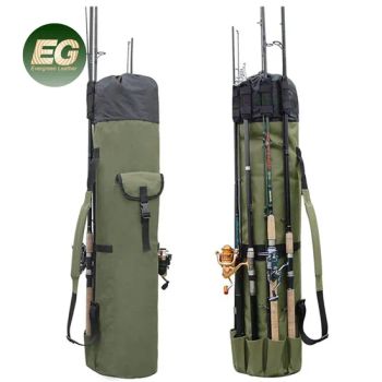 SA84 Foldable Travel Sport Boat Bait Fish Waterproof Rod Storage Other Custom Fly Lure Jig Dry Pole Fishing Tackle Bag - Guangzhou Evergreen Leather Goods Co., Ltd. - China
