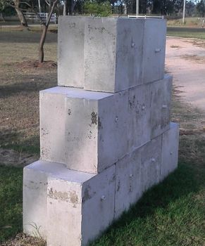 Interlocking Concrete Blocks Size ALL Brand Allied Design Solid Shape Square Product Type Bricks Material Concrete, - Allied Concrete Works - India