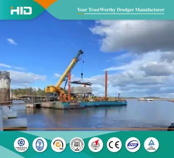 Stable Logistic Cargo Deck Barges Dismountable Cargo Logistic Transportation for Crane Supporting - Shandong Haohai Dredging Equipment Co., Ltd. - China