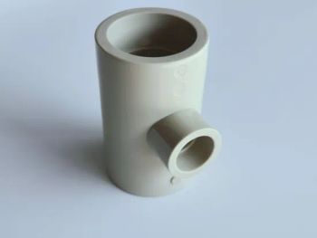 Grey PP Pipe Stub Flange Injection Molded Butt Adaptor Female Male Thread Cut to Size Moulding Service Provided - Changzhou Makewell Industry Co., Ltd - China