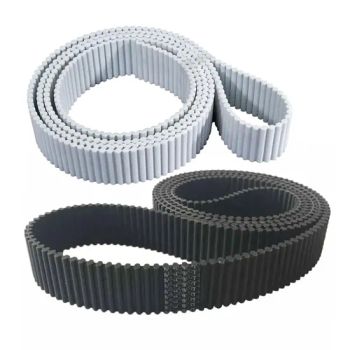 Factory Wholesale 3m 5m 8m XL L H T5 T10 At10 S8m Toothed Polyurethane PU Rubber Synchronous Belt Industrial Transmission Double Sided Teeth Timing Belts - Huanball Group Co., Limited - China