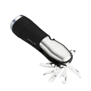 New Product Plastic LED Flashlight with Compass, Promotional Gift Multi-Tools Flashlight - GOOD IDEA PROMOTION LIMITED - China