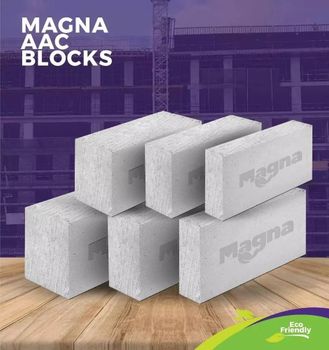 Magna Aac Block Color Grey Design Solid Shape Rectangular Noise Reduction 43db Usage/Application Floor Floor Space Increase - KNK Steels - India