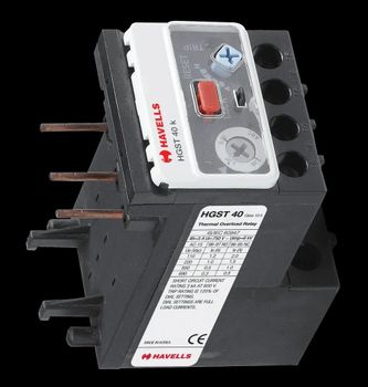 4.5A Havells Thermal Overload Relay Type Manual Brand Havells Frequency 50 Hz Current Rating 4.5A Rated Voltage 300 V No. of Poles Triple - Shree Ram Electric And Appliances - India