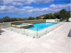 8mm 10mm 12mm Custom Swimming Pool Polished Tempered Glass Fence - QINGDAO ROCKY GROUP CO., LTD - China