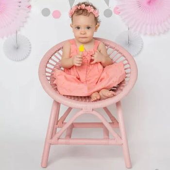 Colorful Kids Furniture Bedroom Natural Rattan Chair MOQ 50 Sets Rotary Fixed Shape Square Origin China Trademark SN Style - Skylark Network Co., Ltd. - China