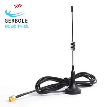 2.15dBi Factory Price 433MHz Magnetic Antenna Car Antenna VSWR <1.5 Material Steel Cable Type Rg174(2m) Model NO. TQC-433-4.0A-1 - Shenzhen Gerbole Elec. Technology Co., Ltd. - China