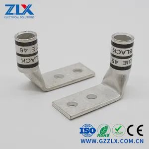14 10 Yellow Printed 90° Angle Copper Cable Lug Code Compression Connectors Terminals - Guangzhou Zhonglaixin Technology Development Co., Ltd. - China