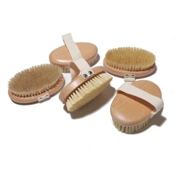 Other Bath Toilet Supplies Handheld Oval Beech Sisal Bath Brush Bristle Massage Brush - Nanan Unicome Gift Co., Ltd - China