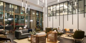 Hilton Executive Commercial Hotel Lobby Reception Desk Hotel Tables and Chairs - Foshan Kefan Meishu Houseware Co., Ltd. - China