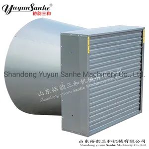 Shutter Cone Fan Axial Flow Air Cooling Fans Ventilation Exhaust Fans for Poultry House Farming Animal Husbandry Livestock Equipment Chicken House Blowers - Shandong Yuyun Sanhe Machinery Co., Ltd. - China