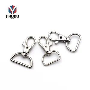 Silver Plating Bag Accessories Spring Metal Hooks Buckle Swivel Clip Snap Hook - Dongguan Yaobo Metal Factory - China