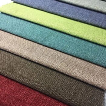 Factory Supply Tricot Fabric 100% Polyester Imitation Linen Look Flax Linen Fabric for Sofa Covers - Suzhou Yuhan Textile Co., Ltd - China