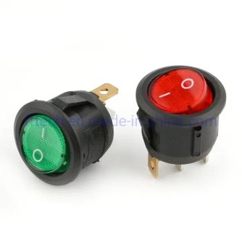 Best Selling 3 Pins 2 Position on/off Kcd1 23mm Round Rocker Switches LED Light Rocker Switch with Lamp - FF TEK CO., LIMITED - China