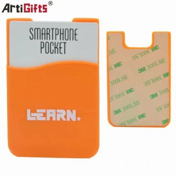 Best Seller Mobile Accessories Silicone Phone Card Case Shape Human Size 87*57mm Origin China Logo Printing Style - Zhongshan Artigifts Premium Metal & Plastic Co., Ltd. - China