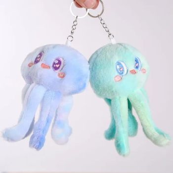 New Arrival Cute Tie Dye Jellyfish Plush Dolls Bag Keychains Wedding Toss Gifts Primary School Students Presents in Stock Wholesal - Shanghai Sizhen Trading Co., Ltd - China