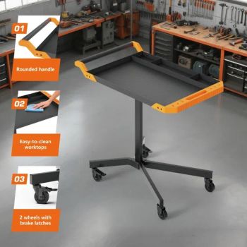 New Items Metal Portable Work Benches Worktable Tool Table Rolling Utility Cart - Ningbo Jingyan Tools Co., Ltd. - China