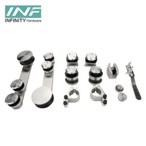 Factory Manufacturer Wholesale Shower Glass Door 304 Stainless Steel Sliding Door Roller Wheel Bathroom Hardware Set - Jiangmen Infinity Import and Export Co., Ltd. - China