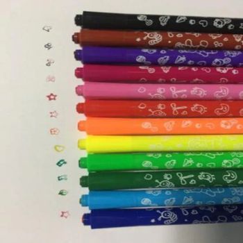 Dual Heads 12 Colors Kids Art Marker Water Color Pen with Stamp - Winko Industry Co., Ltd. - China