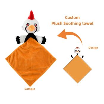 Most Popular Custom Plush Baby Security Blanket for Children Comforter with PP Cotton Filling and Toys Soothing Blanket - Xuzhou Gaopeng Toy Co., Ltd. - China