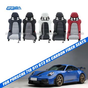 Car Accessories Customizable Track Seats Car Carbon Fiber Seats for Porsche 718 911GT3 RS - Guangzhou Shangjia Auto Parts Co., Ltd. - China