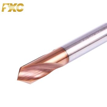 CNC Solid Carbide Spotting Drilling 2 Flute with Tisin Coating for Cutting Metal Wood - FUXINCHENG TOOLS CO., LTD. - China
