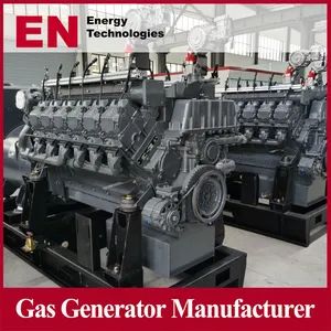 1100kw 1250kw 1600kw Single Phase 3 Phase Natural Biogas Hydrogen LPG LNG Coke Coalbed Synthetic Gas Genset Generator for Liquefie - Qingdao En Energy Technology Co., Ltd - China