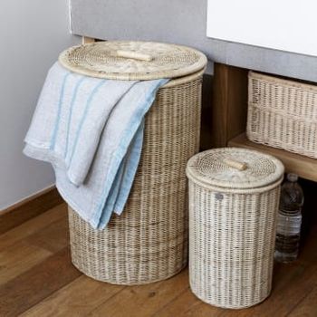 New Style Rattan Woven Baskets Handmade Tall Wicker Round Clothing Laundry Hamper Natural Home Linen Injection Double Wood - HOMEWARE CRAFTS TRADING AND MANUFACTURING COMPANY LIMITED - Vietnam