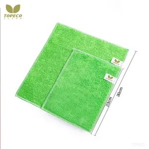 Topeco Antibacterial Cleaning Cloths Green Bamboo Dish Wash Cloth - Henan Topeco Clean Import & Export Co., Ltd. - China