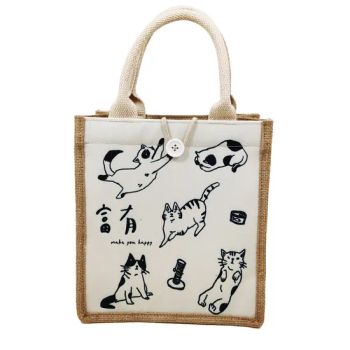 Household Portable Bento Bag Outdoor Portable Jute Storage Bag - XinMao Packaging Products Dongguan Co., Ltd. - China