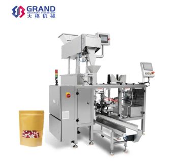 Automatic Horizontal Zipper Bag Beef Jerky Nuts Candy Snacks Doypack Packing Machine - WENZHOU GRAND MACHINERY TECHNOLOGY CO., LTD. - China
