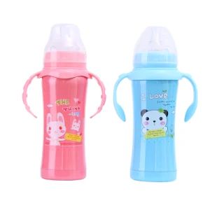 8ounce Vacuum Flask Feeding Bottle 304 Stainless Steel Thermo Baby Bottle with Handle - Kingsun Baby Products Co., Ltd. - China
