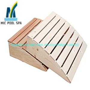 Sauna Finland Spruce Wood Rest Comfortable Curved Bamboo Sauna Pillow - GUANGZHOU MIC POOL SPA EQUIPMENT LIMITED - China