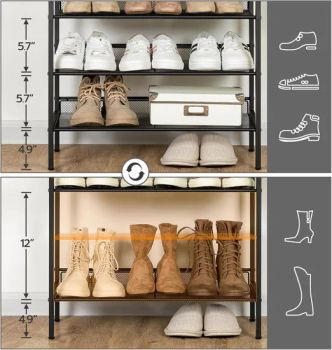 Modern Livingroom Furniture Storage Shoe Rack Steel Shoe Storage Cabinet - Shouguang Semmel Furniture CO., LTD - China
